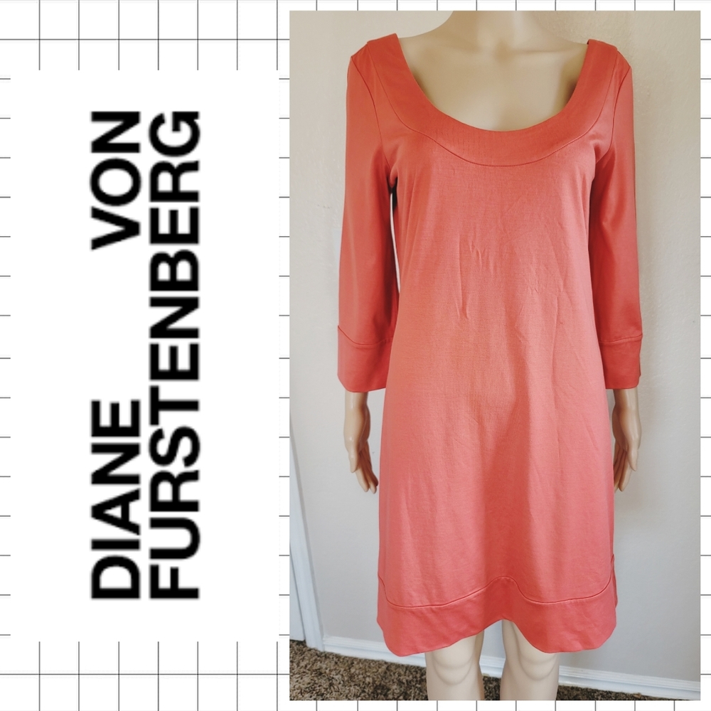 DIANE VON FURSTENBURG SILK BLEND SHEATH DRESS